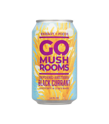 Go Mushroom Black Currant Infused Seltzer