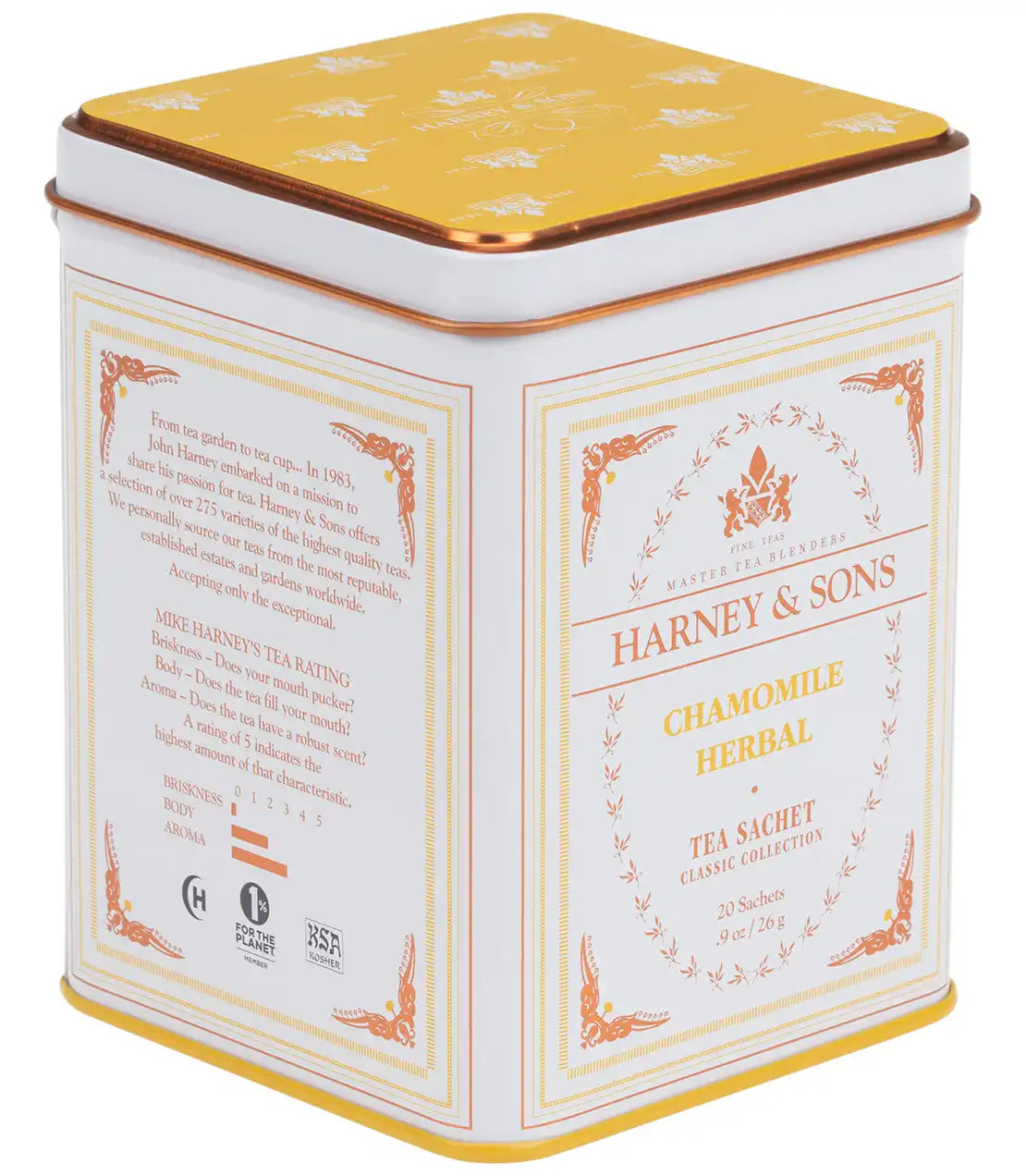 Chamomile Herbal, Classic Tin of 20 Sachets